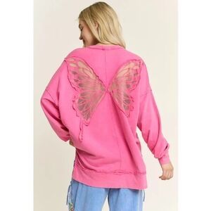 J1 Pink Butterfly Sweater